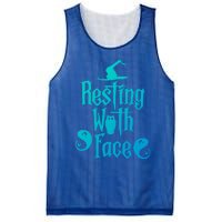 Funny Resting Witch Face Witch Halloween Gift Mesh Reversible Basketball Jersey Tank