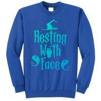 Funny Resting Witch Face Witch Halloween Gift Tall Sweatshirt