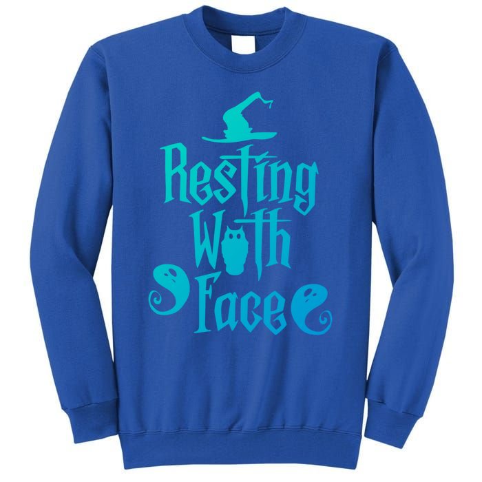 Funny Resting Witch Face Witch Halloween Gift Tall Sweatshirt