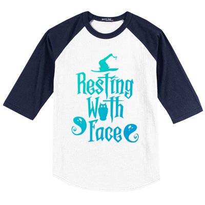 Funny Resting Witch Face Witch Halloween Gift Baseball Sleeve Shirt