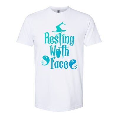 Funny Resting Witch Face Witch Halloween Gift Softstyle CVC T-Shirt