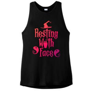 Funny Resting Witch Face Witch Halloween Gift Ladies PosiCharge Tri-Blend Wicking Tank