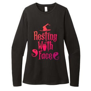 Funny Resting Witch Face Witch Halloween Gift Womens CVC Long Sleeve Shirt