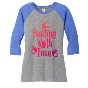 Funny Resting Witch Face Witch Halloween Gift Women's Tri-Blend 3/4-Sleeve Raglan Shirt