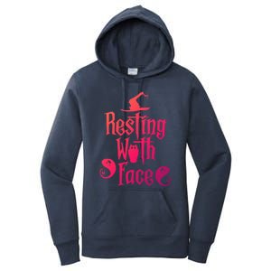 Funny Resting Witch Face Witch Halloween Gift Women's Pullover Hoodie