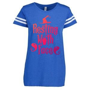 Funny Resting Witch Face Witch Halloween Gift Enza Ladies Jersey Football T-Shirt