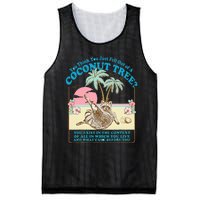 Funny Raccoon You Think You Just Fell Out Of A Coconut Tree Mesh Reversible Basketball Jersey Tank