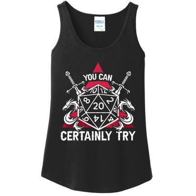 Funny RPG You Can Certainly Try D20 Ladies Essential Tank