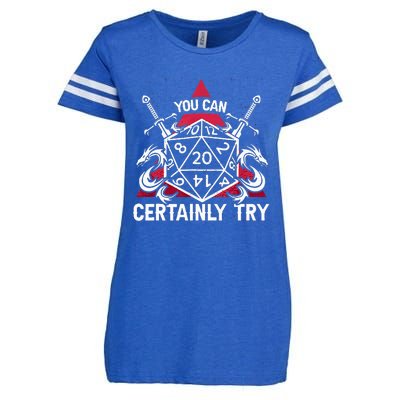 Funny RPG You Can Certainly Try D20 Enza Ladies Jersey Football T-Shirt