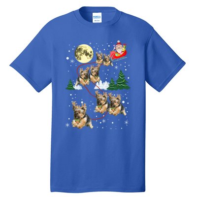 Funny Reindeer Yorkie Xmas Christmas Dog Lovers Gift Tall T-Shirt