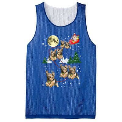 Funny Reindeer Yorkie Xmas Christmas Dog Lovers Gift Mesh Reversible Basketball Jersey Tank