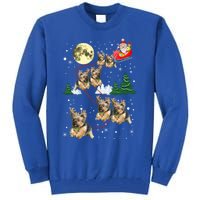 Funny Reindeer Yorkie Xmas Christmas Dog Lovers Gift Tall Sweatshirt