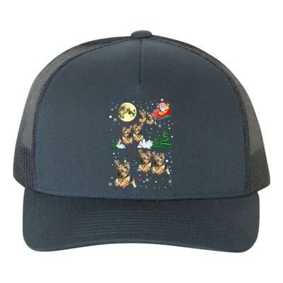 Funny Reindeer Yorkie Xmas Christmas Dog Lovers Gift Yupoong Adult 5-Panel Trucker Hat