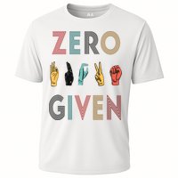 Funny Rude Zero Fucks Given Sign Language ASL Vintage Deaf Performance Shirt