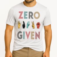 Funny Rude Zero Fucks Given Sign Language ASL Vintage Deaf Performance Shirt