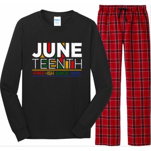 Freegiftish Since 1865 Juneteenth Black History Melanin Freedom Gift Long Sleeve Pajama Set