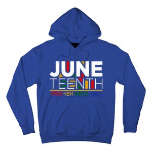 Freegiftish Since 1865 Juneteenth Black History Melanin Freedom Gift Hoodie