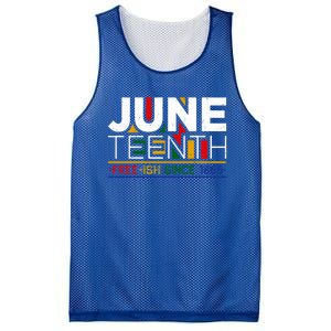 Freegiftish Since 1865 Juneteenth Black History Melanin Freedom Gift Mesh Reversible Basketball Jersey Tank