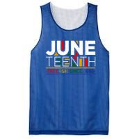 Freegiftish Since 1865 Juneteenth Black History Melanin Freedom Gift Mesh Reversible Basketball Jersey Tank