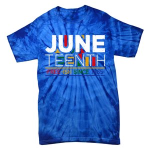 Freegiftish Since 1865 Juneteenth Black History Melanin Freedom Gift Tie-Dye T-Shirt