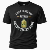 First Sergeant 1sg Retired Army Military Retirement Gifts Cooling Performance Crew T-Shirt