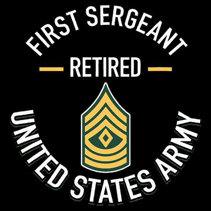 First Sergeant 1sg Retired Army Military Retirement Gifts Cooling Performance Crew T-Shirt