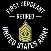 First Sergeant 1sg Retired Army Military Retirement Gifts Tall T-Shirt