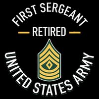 First Sergeant 1sg Retired Army Military Retirement Gifts Sustainable Bucket Hat