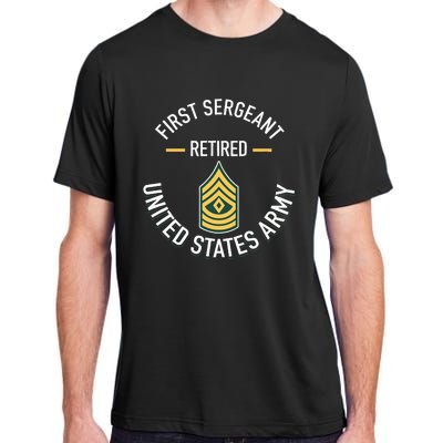 First Sergeant 1sg Retired Army Military Retirement Gifts Adult ChromaSoft Performance T-Shirt