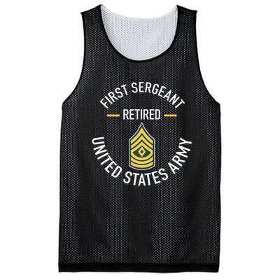 First Sergeant 1sg Retired Army Military Retirement Gifts Mesh Reversible Basketball Jersey Tank