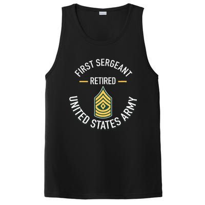 First Sergeant 1sg Retired Army Military Retirement Gifts PosiCharge Competitor Tank