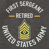 First Sergeant 1sg Retired Army Military Retirement Gifts Vector Backpack