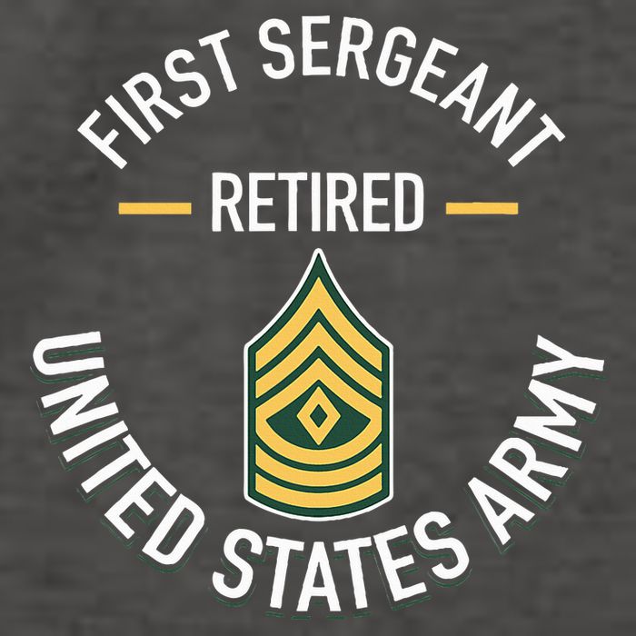 First Sergeant 1sg Retired Army Military Retirement Gifts Vector Backpack
