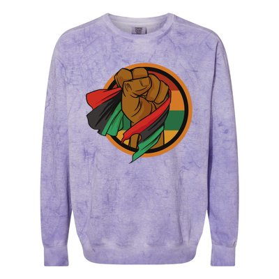 Freeish Since 1865 Juneteenth African American Freedom Cute Gift Colorblast Crewneck Sweatshirt