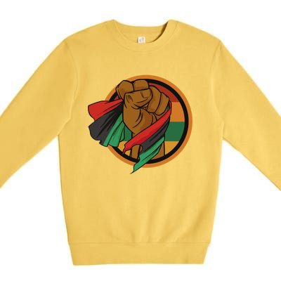 Freeish Since 1865 Juneteenth African American Freedom Cute Gift Premium Crewneck Sweatshirt