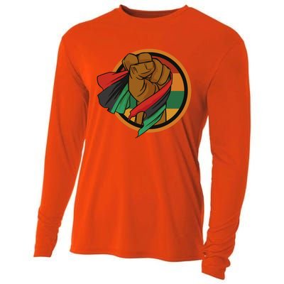 Freeish Since 1865 Juneteenth African American Freedom Cute Gift Cooling Performance Long Sleeve Crew