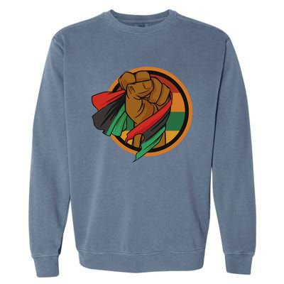 Freeish Since 1865 Juneteenth African American Freedom Cute Gift Garment-Dyed Sweatshirt