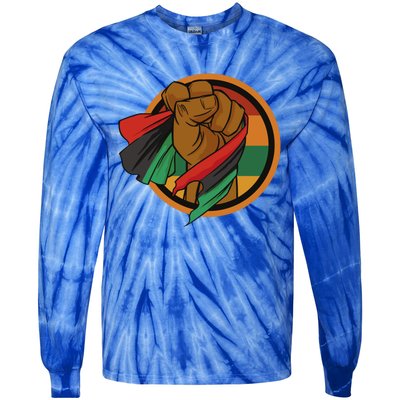 Freeish Since 1865 Juneteenth African American Freedom Cute Gift Tie-Dye Long Sleeve Shirt