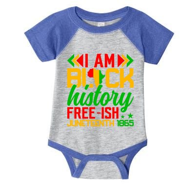 Freeish Since 1865 Junenth Independence Day Design Funny Gift Infant Baby Jersey Bodysuit