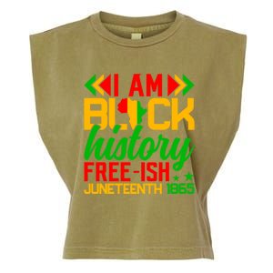 Freeish Since 1865 Junenth Independence Day Design Funny Gift Garment-Dyed Women's Muscle Tee