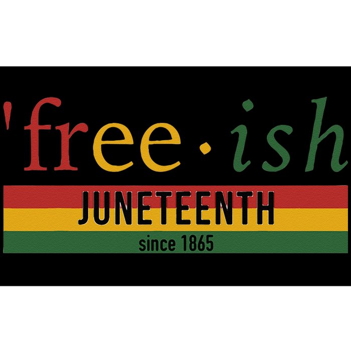 Freeish since 1865 with pan african flag for Juneteenth Bumper Sticker