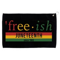 Freeish since 1865 with pan african flag for Juneteenth Grommeted Golf Towel