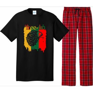 Freeish Since 1865 Juneteenth Black Women Black Pride 1865 Gift African Pride Pajama Set