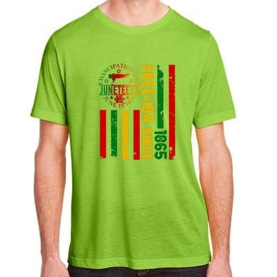 Freeish Since 1865 With Pan African Flag For Juneteenth Gift African Pride Adult ChromaSoft Performance T-Shirt