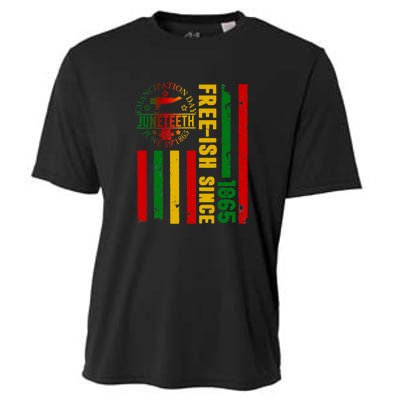 Freeish Since 1865 With Pan African Flag For Juneteenth Gift African Pride Cooling Performance Crew T-Shirt