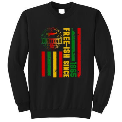 Freeish Since 1865 With Pan African Flag For Juneteenth Gift African Pride Sweatshirt