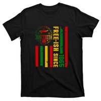 Freeish Since 1865 With Pan African Flag For Juneteenth Gift African Pride T-Shirt