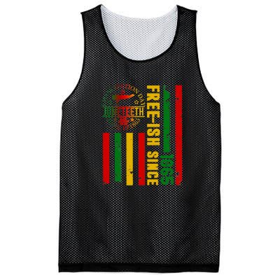 Freeish Since 1865 With Pan African Flag For Juneteenth Gift African Pride Mesh Reversible Basketball Jersey Tank