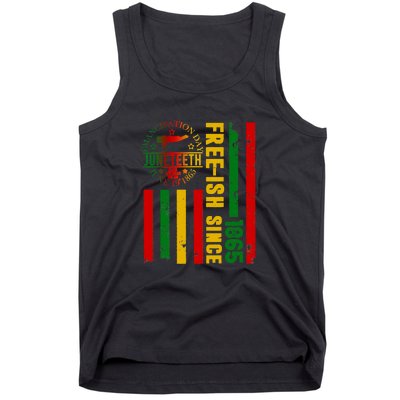 Freeish Since 1865 With Pan African Flag For Juneteenth Gift African Pride Tank Top