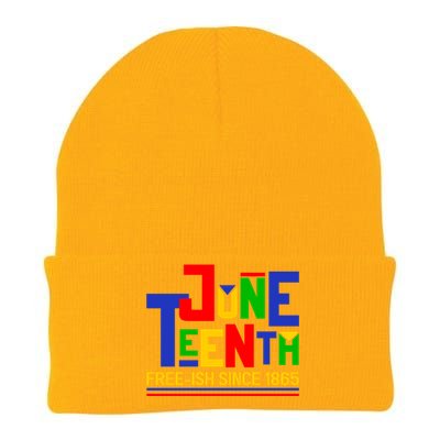 Freegiftish Since 1865 Juneteenth Black History Melanin African Funny Gift Knit Cap Winter Beanie